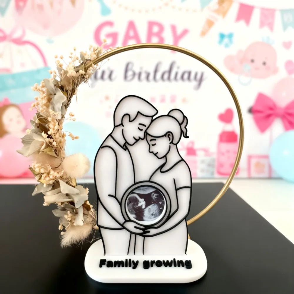 Baby First Meeting Commemorative Item Baby Ultrasound Photo Frame Creative Ultrasound Ornament Gift for Mothers to Be Newborn