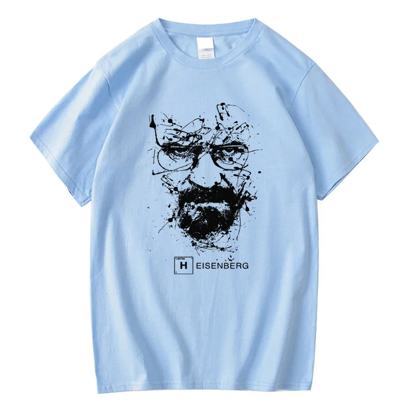 Men Fashion Casual Top Quality Cotton Blend Breaking Bad T Shirts Men Heisenberg Camisetas Hombre Men Cool Tee Shirt Tops