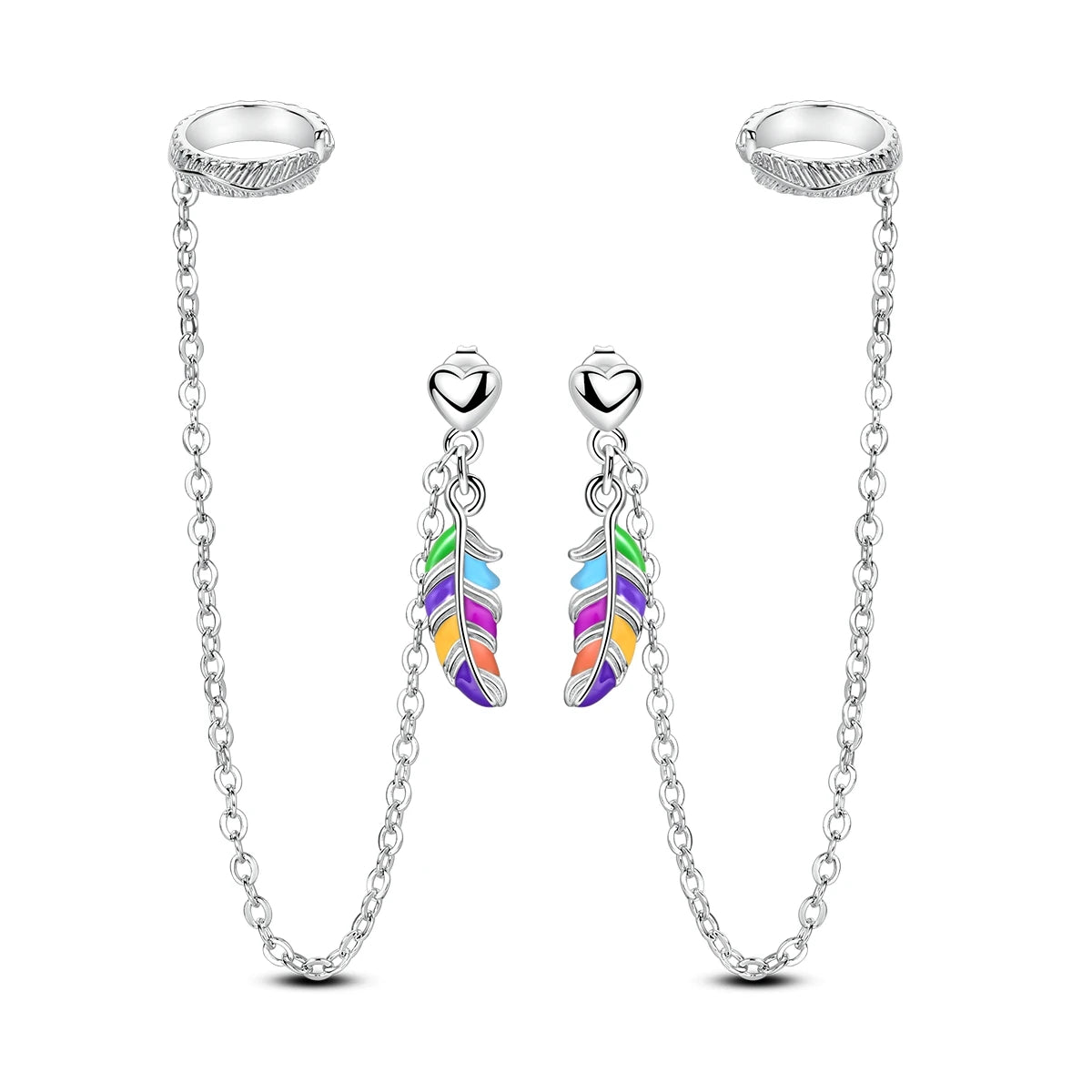 New In Earrings 925 Sterling Silver Butterfly Tulip Hoop Earrings Ear Studs Zircon Making Jewelry For Women Girl Party Gifts
