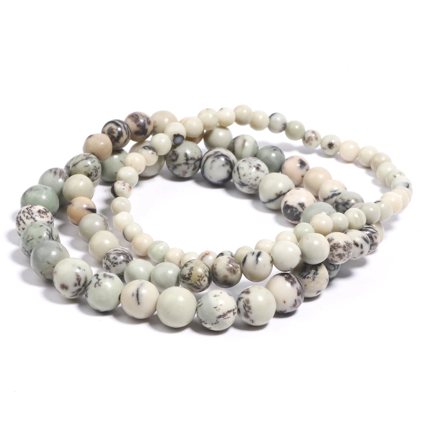 4 6 8mm Natural Stone Beaded Bracelet Agate Jade Beads Charm Elastic Bracelets for Women Men Jewelry Handmade Yoga Trendy Bangle