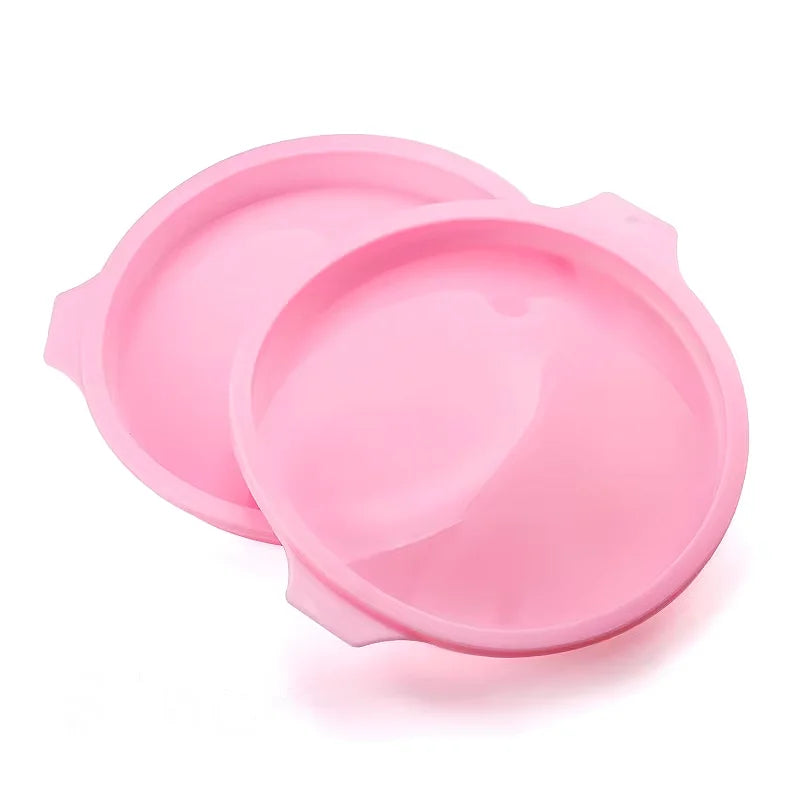 FAIS DU Silicone Cake Pan 4/6/8inch Round Cake Layer Set Silicone Bakeware Mold for Baking Tools Rainbow Cake and Mousse