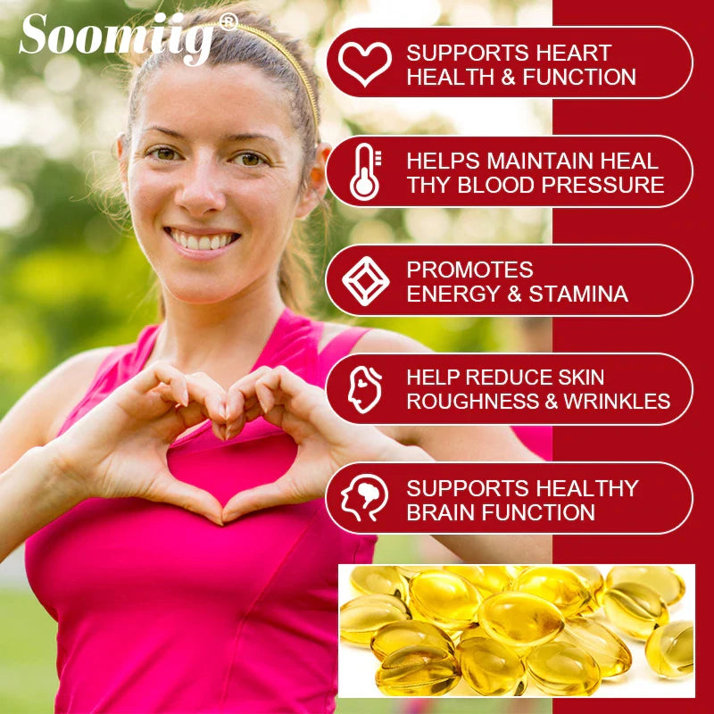 Coenzyme Q10,To Promote Cardiovascular Health and Heart Health,Provide Energy To Support Joint Health,Gluten-Free