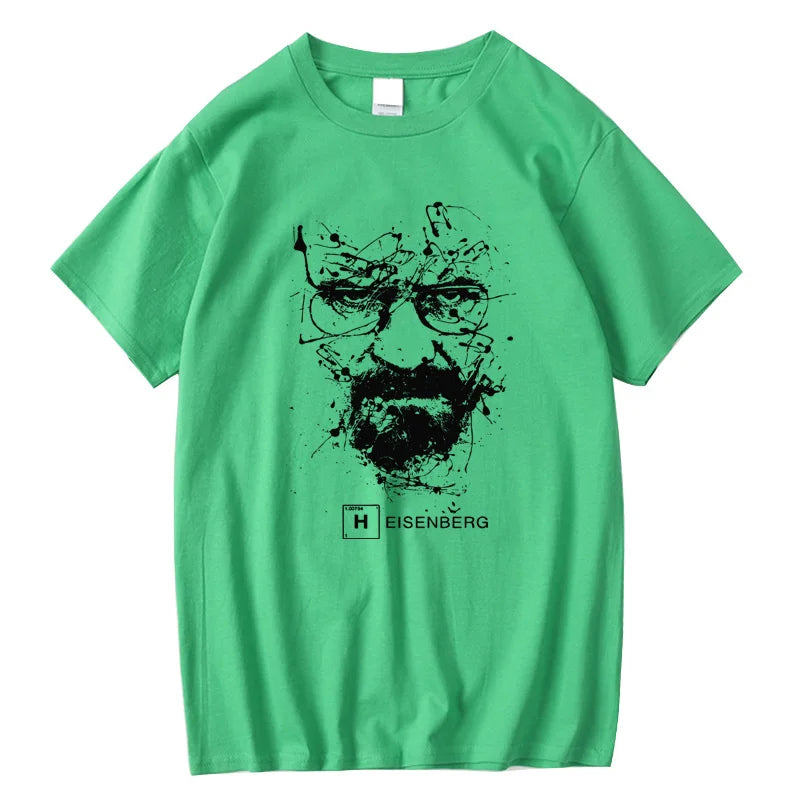 Men Fashion Casual Top Quality Cotton Blend Breaking Bad T Shirts Men Heisenberg Camisetas Hombre Men Cool Tee Shirt Tops