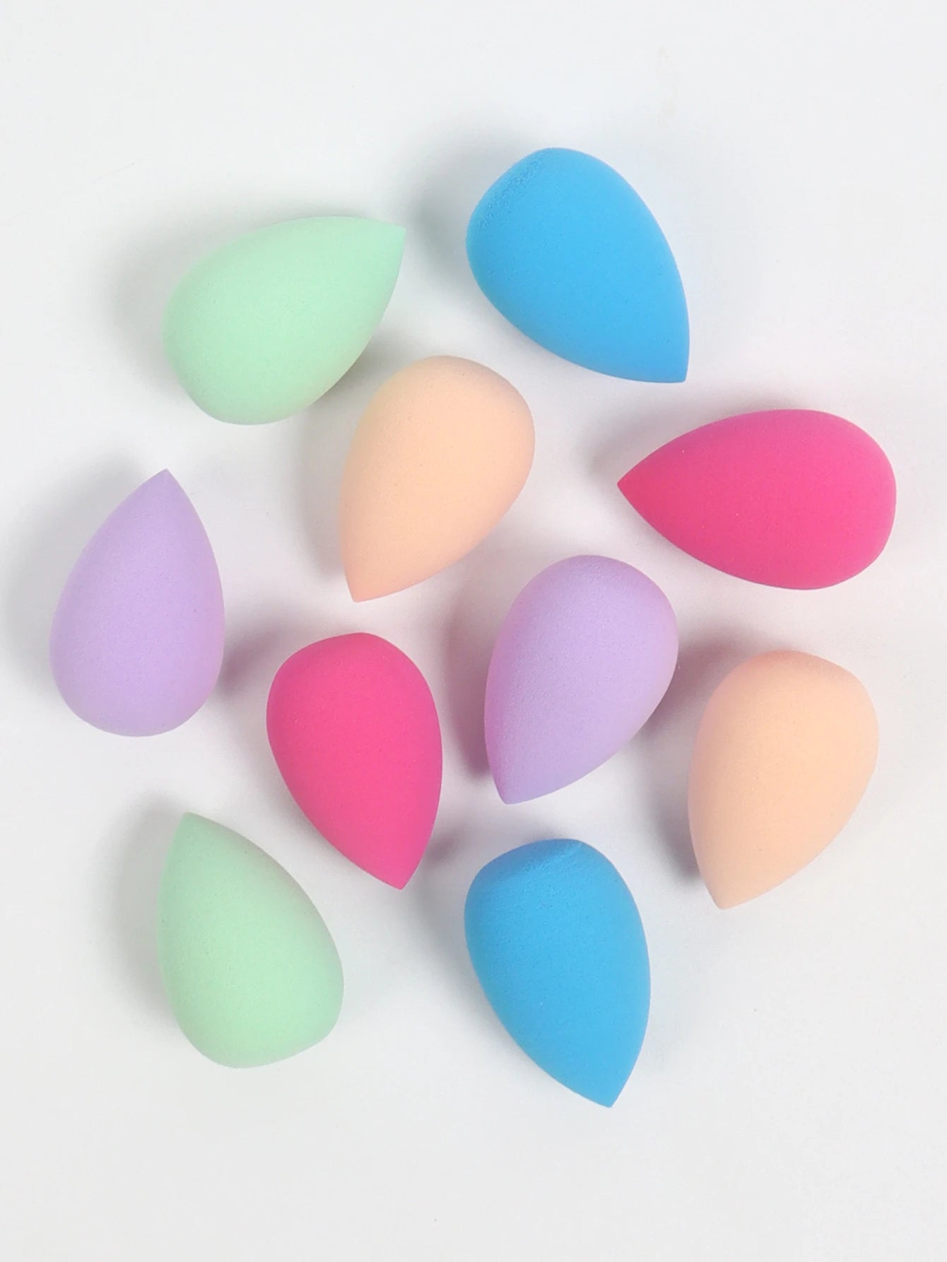 10 件 Mini Makeup Sponge Powder Puff Beauty Sponge for Makeup Concealer Liquid Foundation Face Cosmetic Puff Make up Sponge