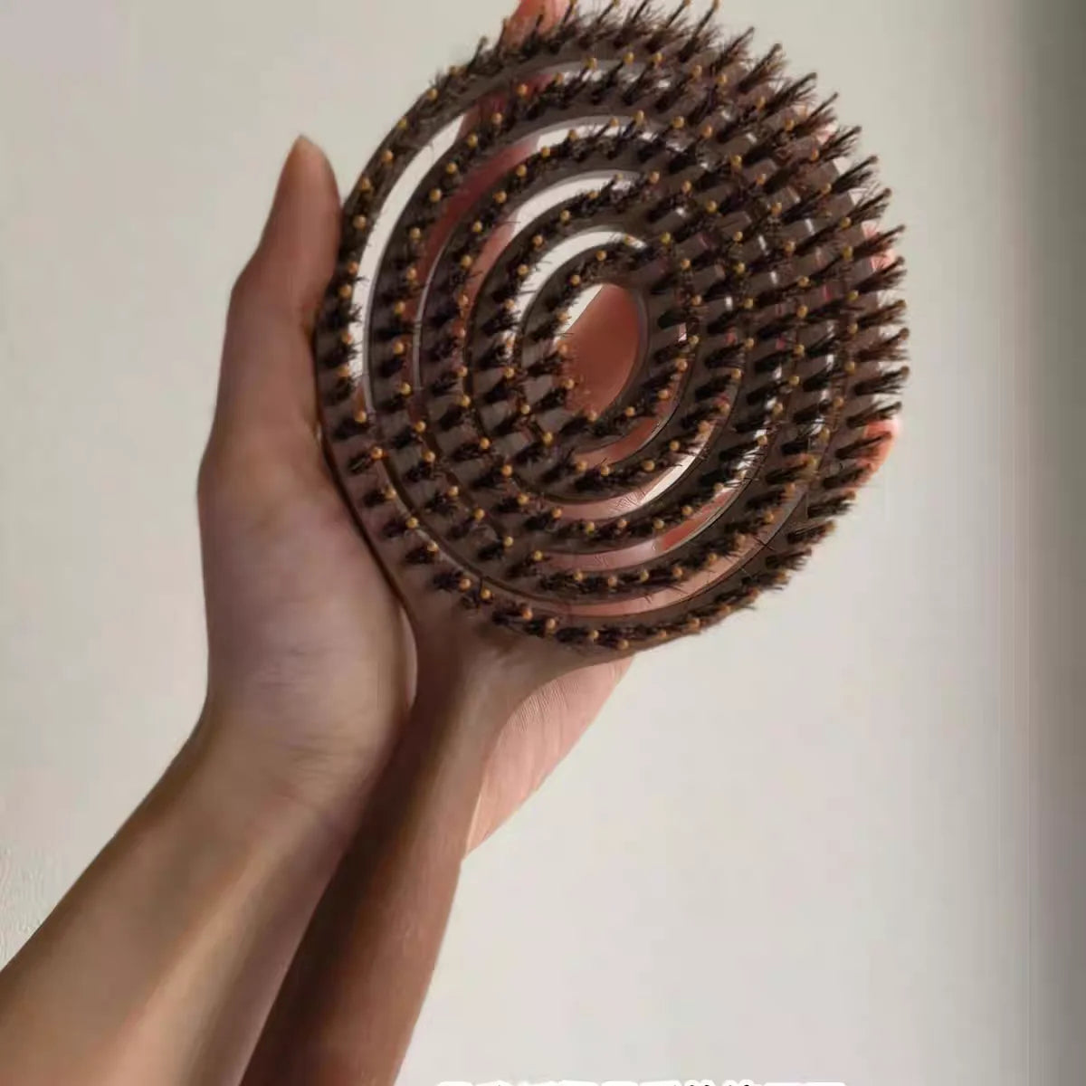 Boar Bristle Detangling Hairbrush Women Scalp Massage Combs Hollow Out Wet Curly Hair Comb Barber Hairdressing Styling Tools