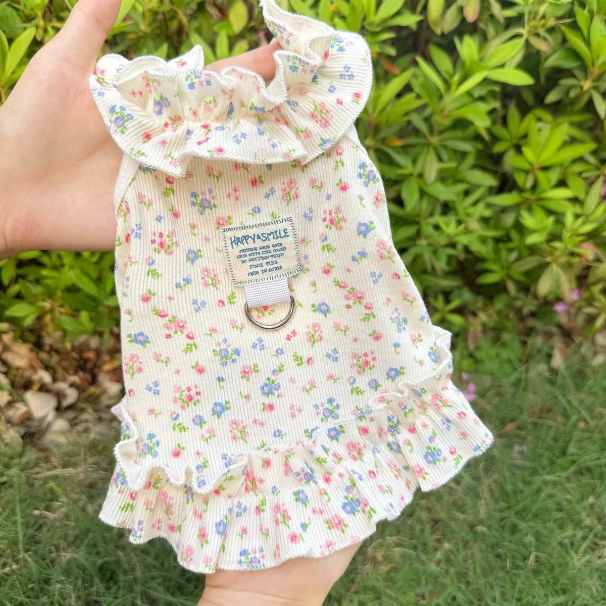 1pc  Dog and Cat Clothes, Pet Clothing, Spring and Summer Floral Dresses, Fresh and Cute Princess Dresses