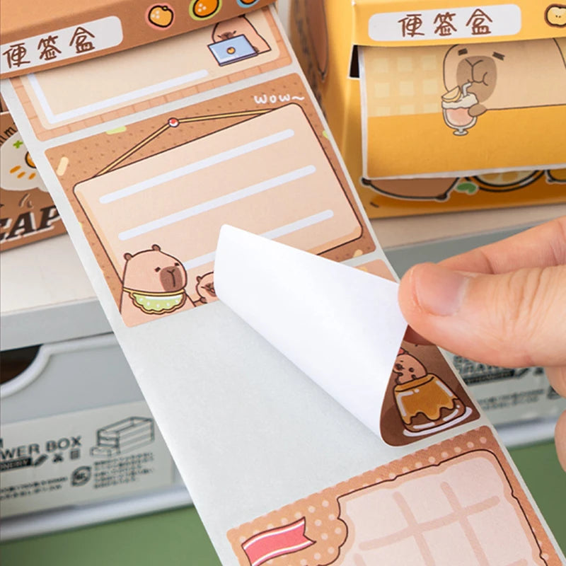 256 Sheets Pull-out Cartoons Sticky Notes Pads Posits Stationery Paper Stickers Posted It Memo Notepad Notebook Message Sticker
