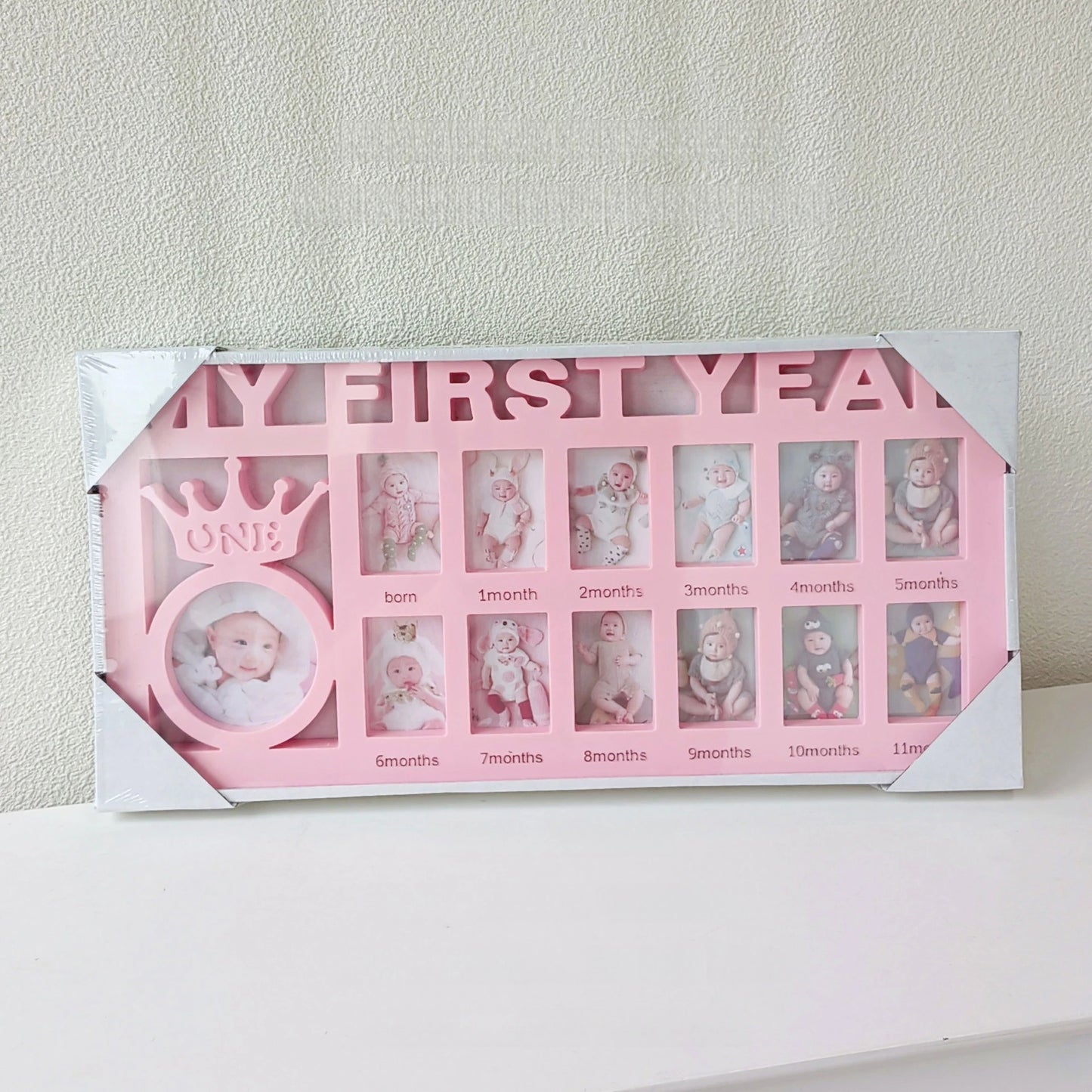 Baby Month Milestone Frame, Hanging or Standing, Newborn Photo Prop, 1st Birthday Party Decor, Gift & Self-Use