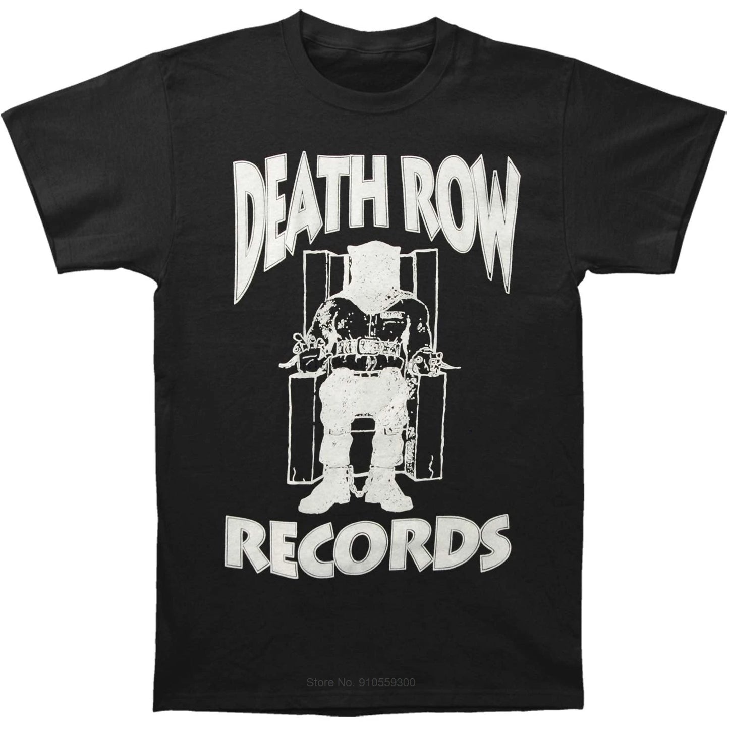 Funny T Shirt Men Novelty Tshirt Death Row Records White Logo T-Shirt cotton tshirt men summer fashion t-shirt euro size
