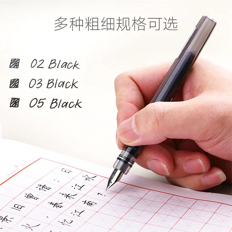 Japan Platinum PSQ300 Transparent Colorful Body Fountain Pen Student Stationary Fountain Pen