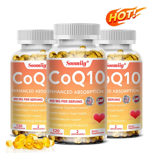 Coenzyme Q10,To Promote Cardiovascular Health and Heart Health,Provide Energy To Support Joint Health,Gluten-Free