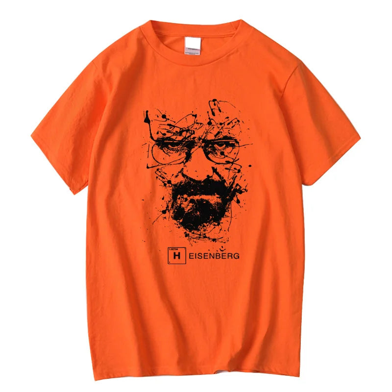 Men Fashion Casual Top Quality Cotton Blend Breaking Bad T Shirts Men Heisenberg Camisetas Hombre Men Cool Tee Shirt Tops