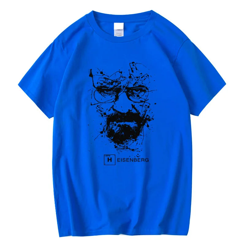 Men Fashion Casual Top Quality Cotton Blend Breaking Bad T Shirts Men Heisenberg Camisetas Hombre Men Cool Tee Shirt Tops