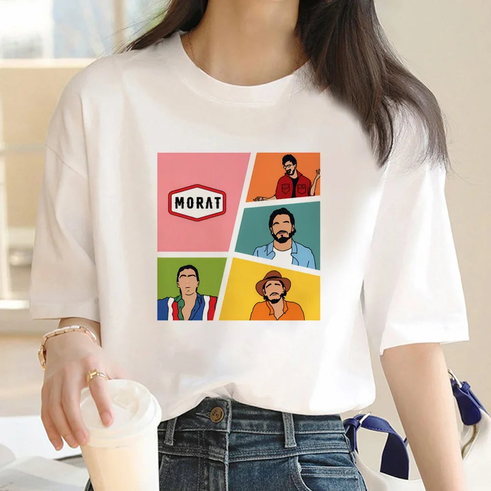 Morat T-shirts Women Summer Designer Tshirt Girl Graphic Comic Streetwear Clothes Women Clothes