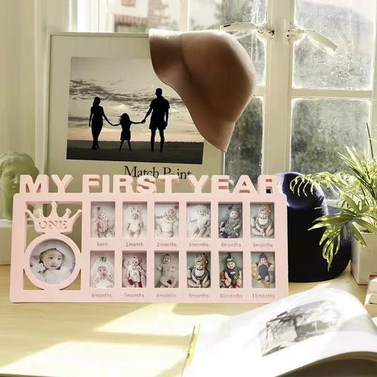 Baby Month Milestone Frame, Hanging or Standing, Newborn Photo Prop, 1st Birthday Party Decor, Gift & Self-Use