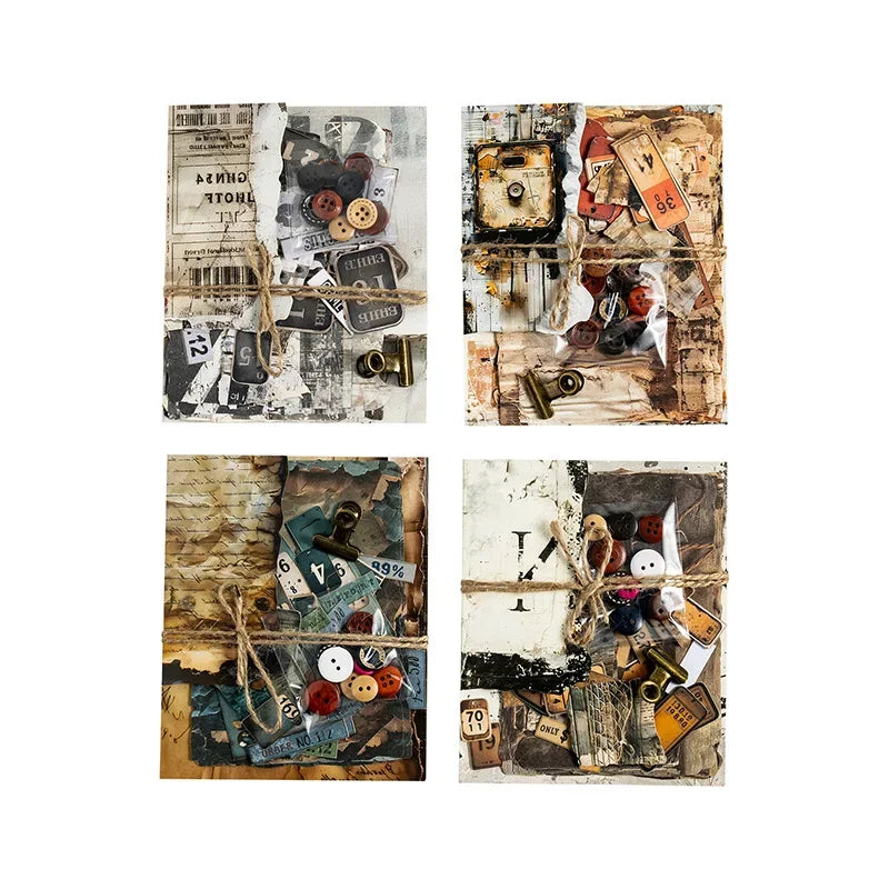 50Sheets/pack Pack My  Writing Pads Junk Handwriting Collection Handbook Material paper Vintage Handmade Notebooks 170*125mm