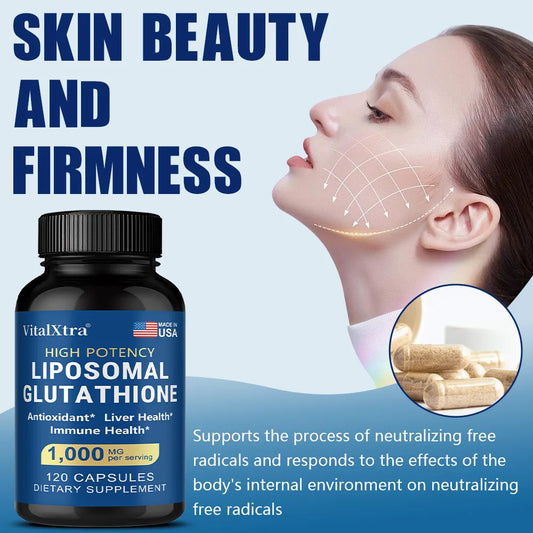 Liposome Glutathione, Supports The Immune System and Cardiovascular Health, Promotes Brain Health, Liver Health