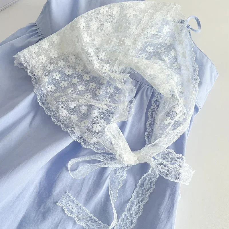 Fashion Lace Triangle Headscarf Romantic Summer White Woven Floral Lace Hair Scarf Wraps Travel Photo Headband Hair Accessories
