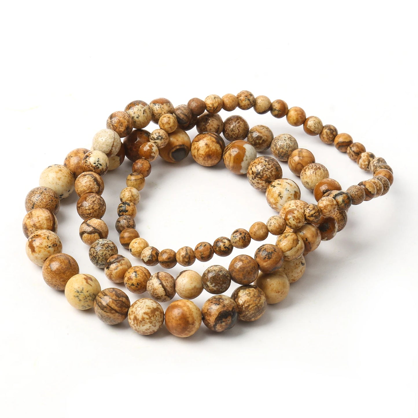 4 6 8mm Natural Stone Beaded Bracelet Agate Jade Beads Charm Elastic Bracelets for Women Men Jewelry Handmade Yoga Trendy Bangle