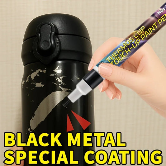 Stainless Steel Metal Touch-Up Pen: Black Paint-and-Primer for Faucets, Sinks & Car Hubs